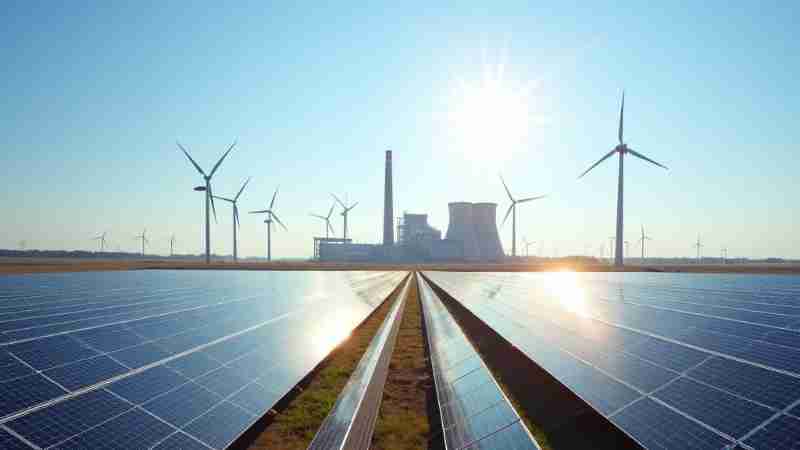 22GW Renewable Surge Transforms US Grid, Outpacing Coal for First Time, Concept art for illustrative purpose, tags: 22 - Monok